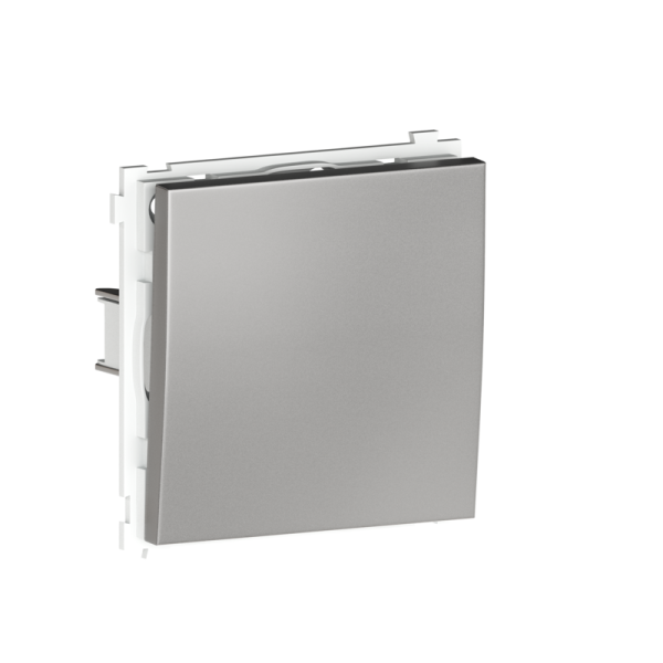 Выключатель 1-клавишный,  10 A 250 В,  благородная сталь Donel R98 Metal