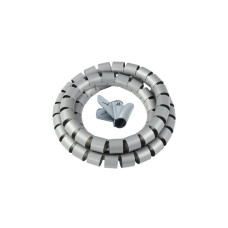 Пластиковый органайзер для кабеля,  диаметр 28мм,  длина 2м,  серый