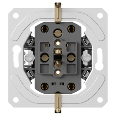 Механизм розетки двойной Schuko с заземлением 16А 250В~ на винтах,  серия DB