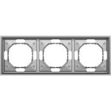 Рамка 3-я,  сталь,  серия S08