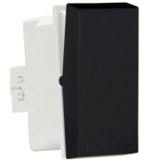 Переключатель 10А,  1 мод.,  черн. (22.5х45мм),  серия (тип) DA