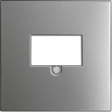 Накладка стандарта TAE для розеток USB,  HDMI,  аудио,  благородная сталь,  серия R98 METAL