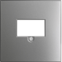 Накладка стандарта TAE для розеток USB,  HDMI,  аудио,  благородная сталь,  серия R98 METAL