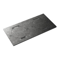 Лючок Surface 4 мод. (2 мод. 45х45 мм.),  круглая крышка,  оцинкованная сталь,  IP44