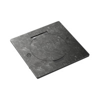 Лючок Surface 2 мод. (1 мод. 45х45 мм.),  круглая крышка,  оцинкованная сталь,  IP44