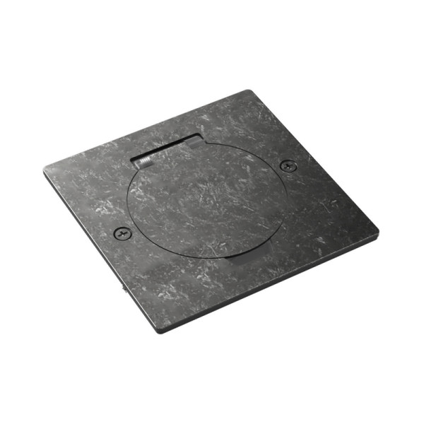 Лючок Surface 2 мод. (1 мод. 45х45 мм.),  круглая крышка,  оцинкованная сталь,  IP44