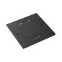 Лючок Surface 2 мод. (1 мод. 45х45 мм.),  круглая крышка,  антрацит,  IP44