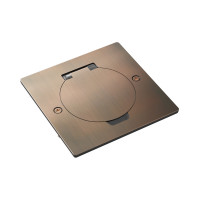 Лючок Surface 2 мод. (1 мод. 45х45 мм.),  круглая крышка,  красная медь,  IP44