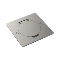 Лючок Surface 2 мод. (1 мод. 45х45 мм.),  круглая крышка,  никель,  IP44