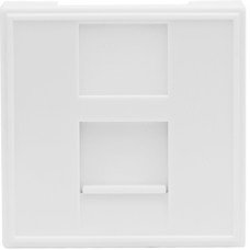 Розетка DEC RJ45 UTP кат.5e,  2мод.,  бел. (45х45мм),  серия (тип) DEC