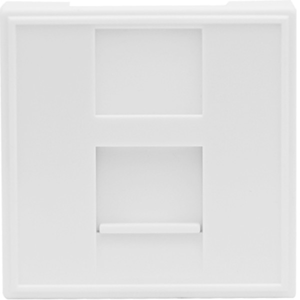 Розетка DEC RJ45 UTP кат.5e,  2мод.,  бел. (45х45мм),  серия (тип) DEC