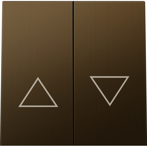 Клавиша 2-я со стрелками для жалюзи,  латунь,  серия R98 METAL