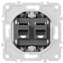 Механизм розетки RJ45 + RJ45 (двойная) cat.6/ClassE-8/8,  серия DB