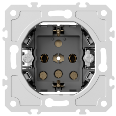 Механизм розетки Schuko с заземлением 16А 250В~ на винтах,  серия DB