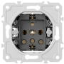 Механизм розетки Schuko с заземлением 16А 250В~ на винтах,  серия DB