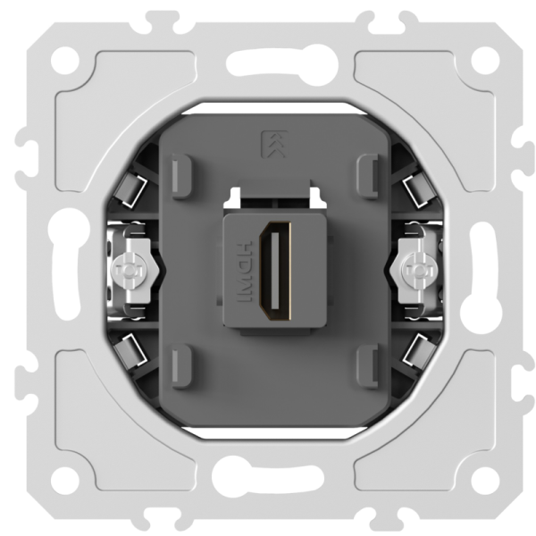 Механизм HDMI 2.0a,  черный,  разъем Type A 180° 4K  Full HD @ 60 Hz 3D,  HDR,  серия DB