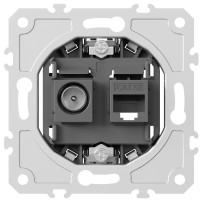 Механизм розетки RJ45/TV cat.5, ClassE-8/0-2400 МГц,  серия DB
