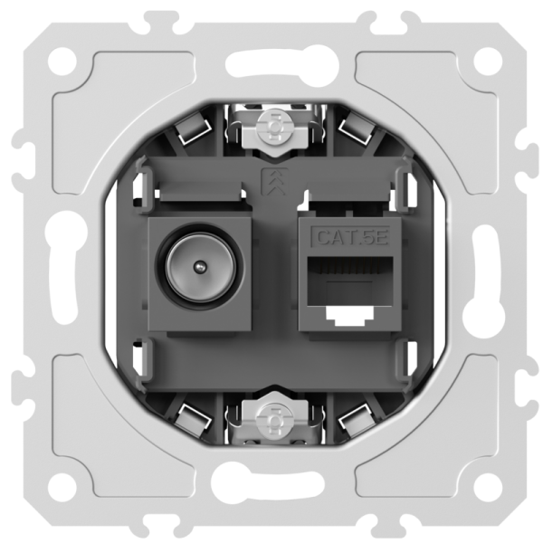 Механизм розетки RJ45/TV cat.5, ClassE-8/0-2400 МГц,  серия DB