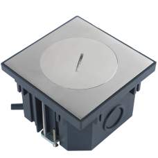 Лючок в пол 2 мод. (1 мод. 45х45 мм),  нержавеющая сталь,  IP65