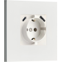 Розетка Schuko с зарядным устройством USB A+C,  с защитными шторками,  белый,  серия N96