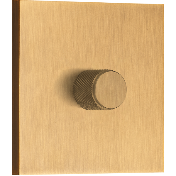 Светорегулятор поворотный Triac,  LED 100 Вт (акт.нагрузка-макс. 300Вт),  латунь,  серия N96