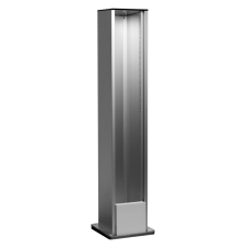 Напольная мини-колонна односторонняя 20 мод. (10мод. 45х45),  высота 495мм,  цвет алюминий