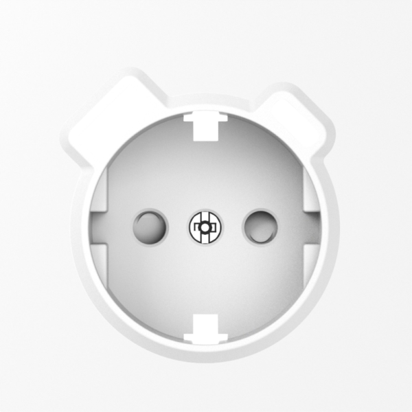 Накладка для розетки Schuko с зарядным устройством USB A+C,  со шторками 16A 250В,  глянцевый белый,  серия S08
