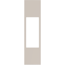 Лицевая панель для  розеток итал. стандарта 2К,  1 модуль,  песочный