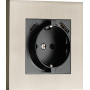 Розетка Schuko с зарядным устройством USB A+C,  с защитными шторками,  никель,  серия N96