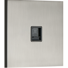 Компьютерная розетка RJ45 cat.6/ClassE,  вороненая сталь,  серия N96