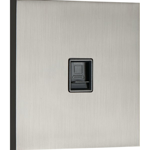 Компьютерная розетка RJ45 cat.6/ClassE,  вороненая сталь,  серия N96