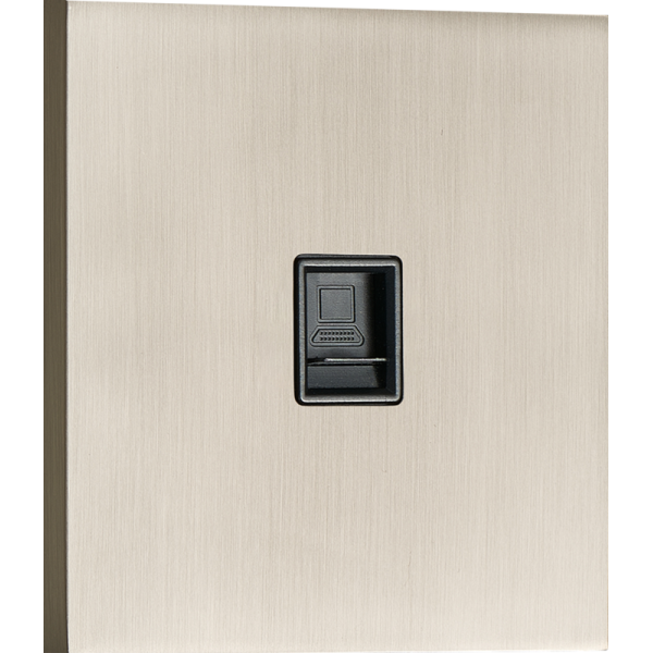 Компьютерная розетка RJ45 cat.6/ClassE,  никель,  серия N96