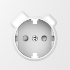Накладка для розетки Schuko с зарядным устройством USB A+C,  со шторками 16A 250В,  матовый белый,  серия S08