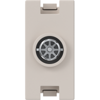 Розетка телевизионная TV простая,  разъем Male 1 модуль,  песочный