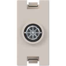 Розетка телевизионная TV простая,  разъем Male 1 модуль,  песочный