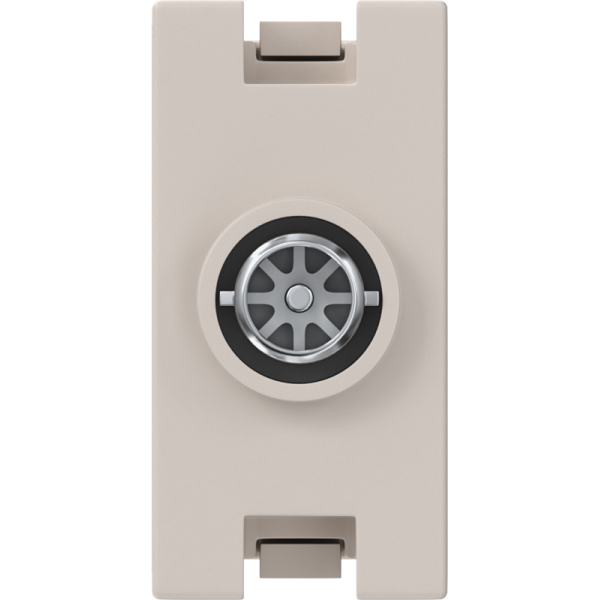 Розетка телевизионная TV простая,  разъем Male 1 модуль,  песочный