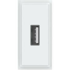 Зарядное устройство USB Стандарт А 5V 2100мА 1 модуль,  белый