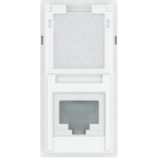 Розетка телефонная RJ11 1 модуль,  белый