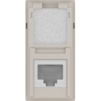 Розетка телефонная RJ11 1 модуль,  песочный