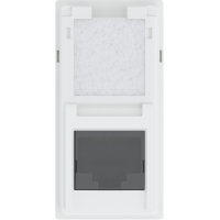 Розетка компьютерная RJ45 cat5e UTP 1 модуль,  белый