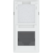 Розетка компьютерная RJ45 cat5e UTP 1 модуль,  белый