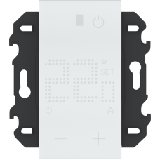 Термостат для ТП цифровой с дисплеем с выносным датчиком 230В 16А 2 модуля,  белый