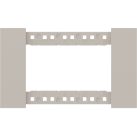 Декоративная рамка 4 модуля итал.стандарт,  песочный