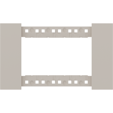 Декоративная рамка 4 модуля итал.стандарт,  песочный