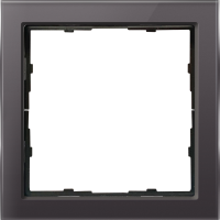 Рамка 1-я стекло мокко,  серия R98 Glass