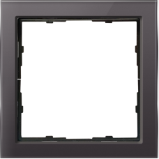 Рамка 1-я стекло мокко,  серия R98 Glass