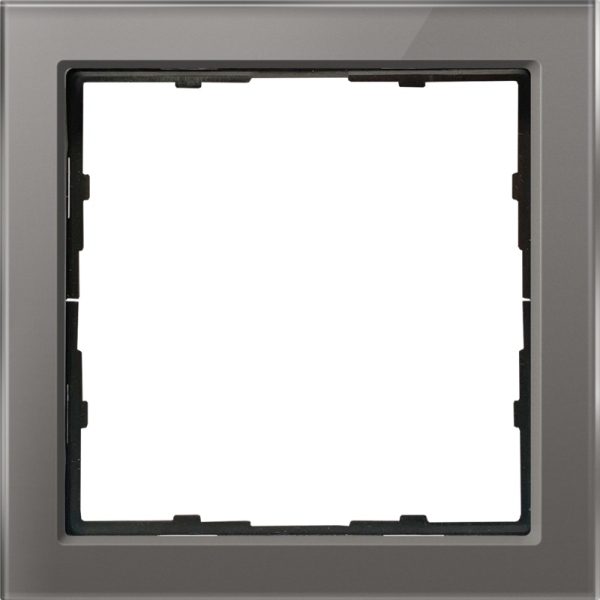 Рамка 1-я стекло цвета сталь,  серия R98 Glass