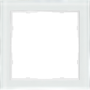 Рамка 1-я белое стекло,  серия R98 Glass