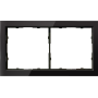 Рамка 2-я черное стекло,  серия R98 Glass