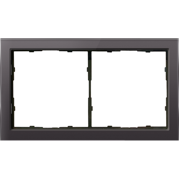 Рамка 2-я стекло мокко,  серия R98 Glass
